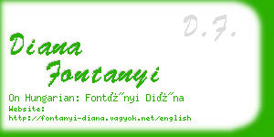 diana fontanyi business card